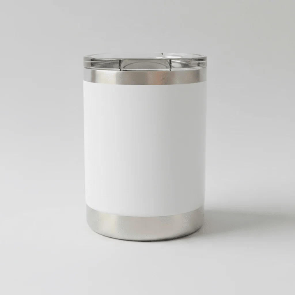 10oz Lowball Tumbler - White