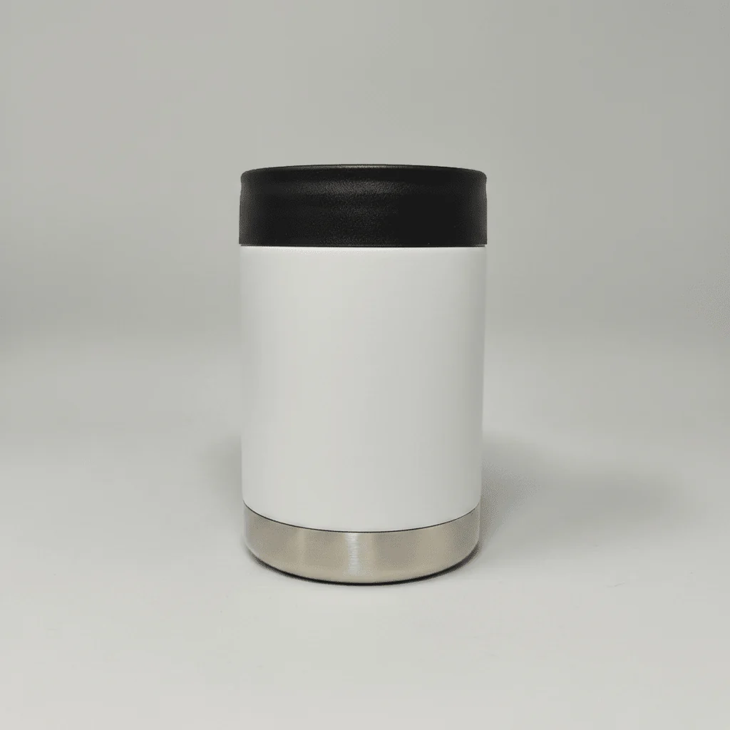 12oz Can Cooler - White