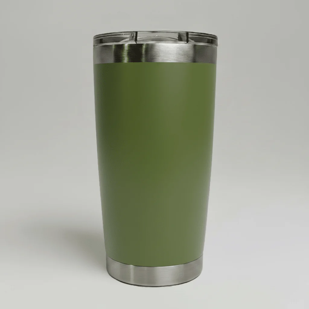 20oz Ceramic Lined Tumbler - Army Green - Image 2
