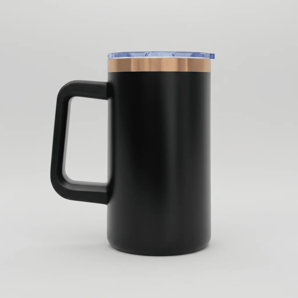 20oz Copper Plated Mug - Black