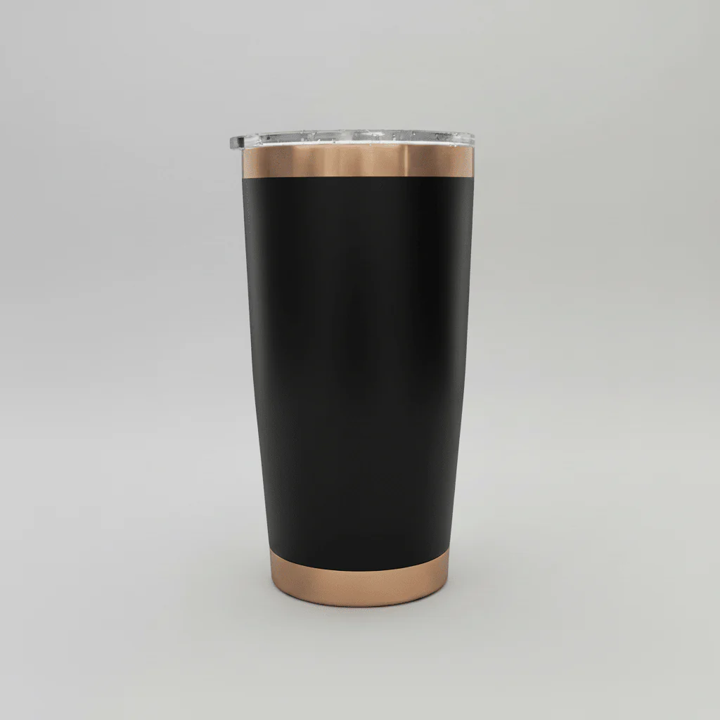 20oz Copper Plated Tumbler - Black