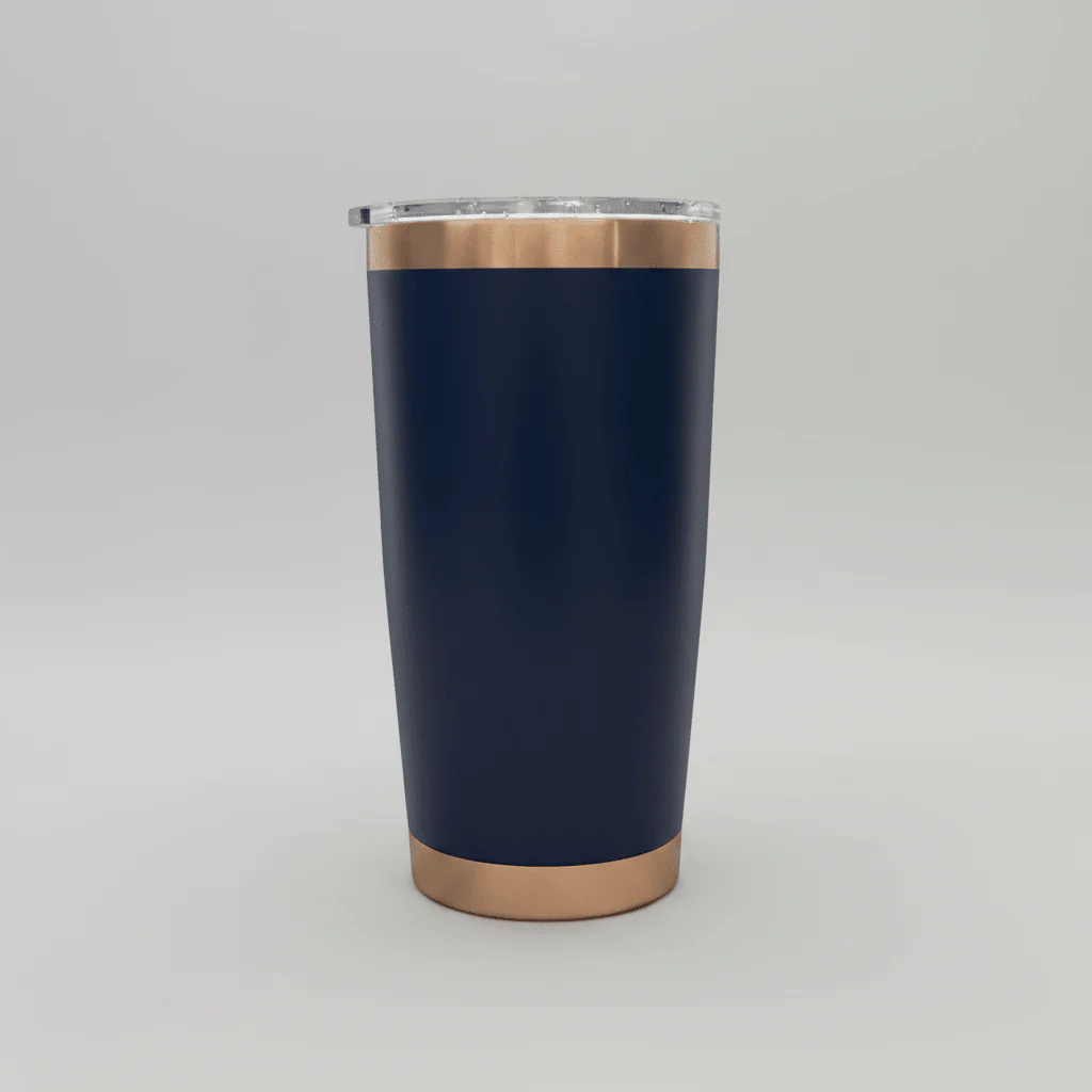 20oz Copper Plated Tumbler - Navy