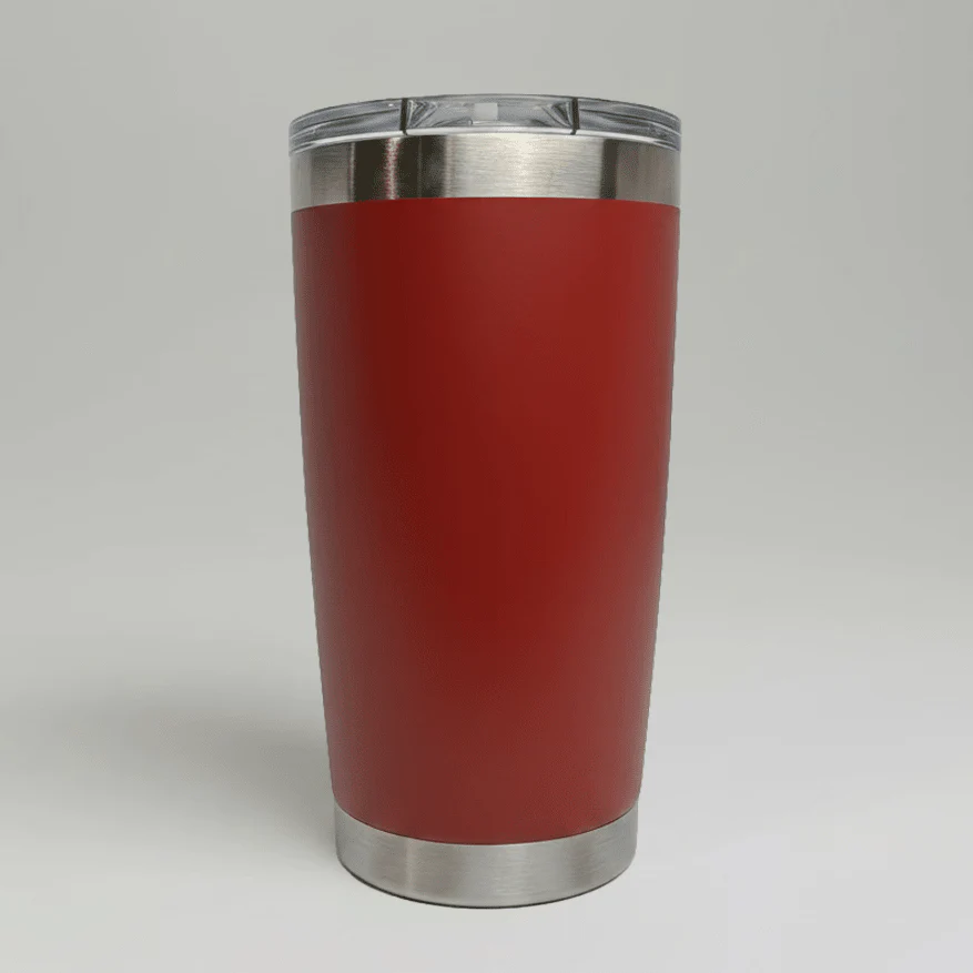 20oz Stainless Tumbler - Dark Red