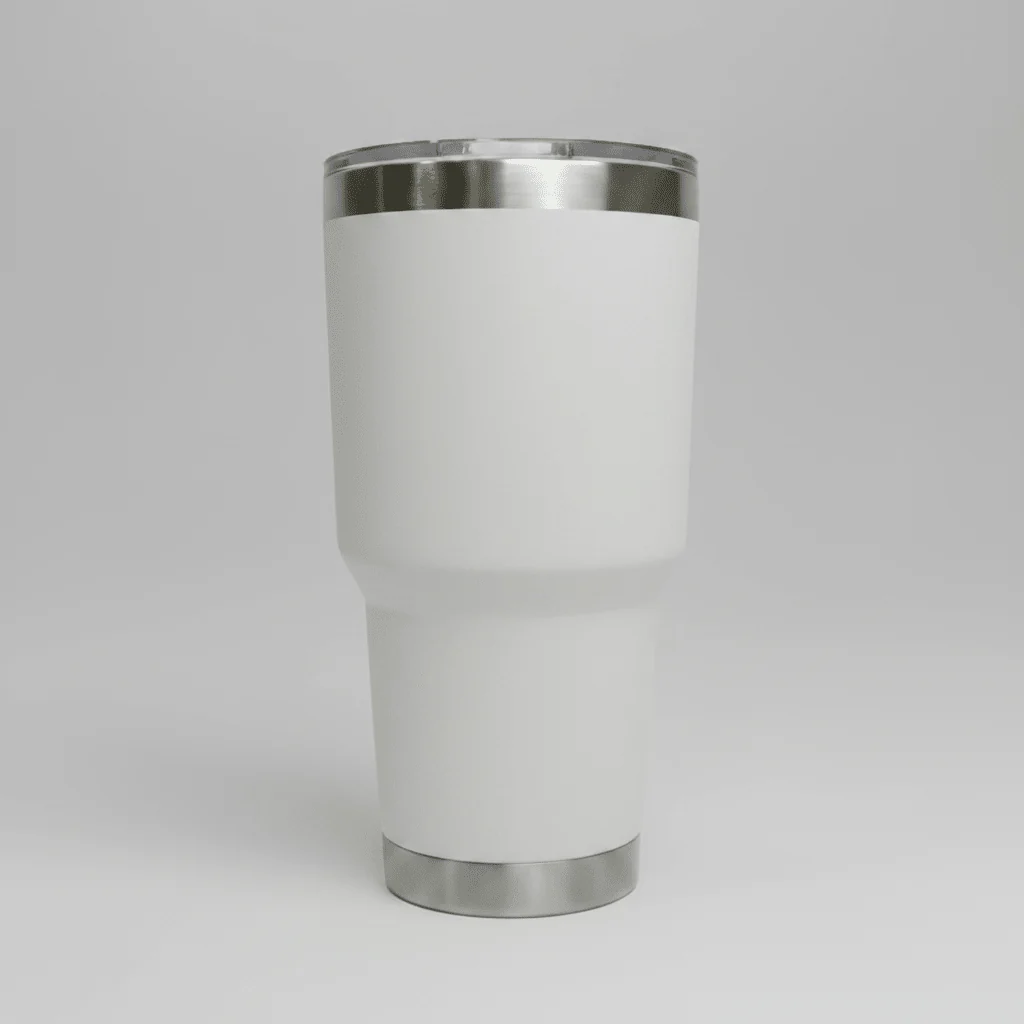 30oz Stainless Tumbler - White