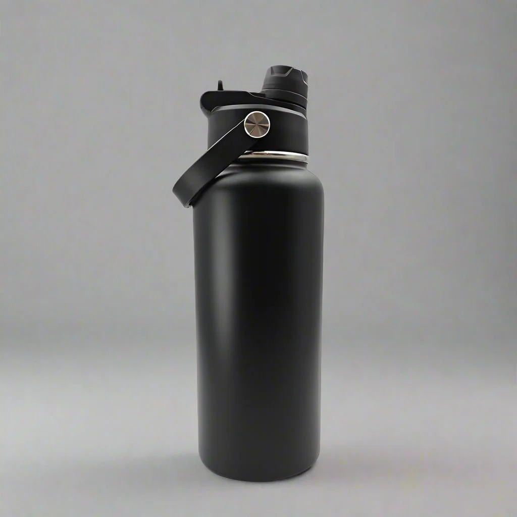 32oz Sports Water Bottle - Black