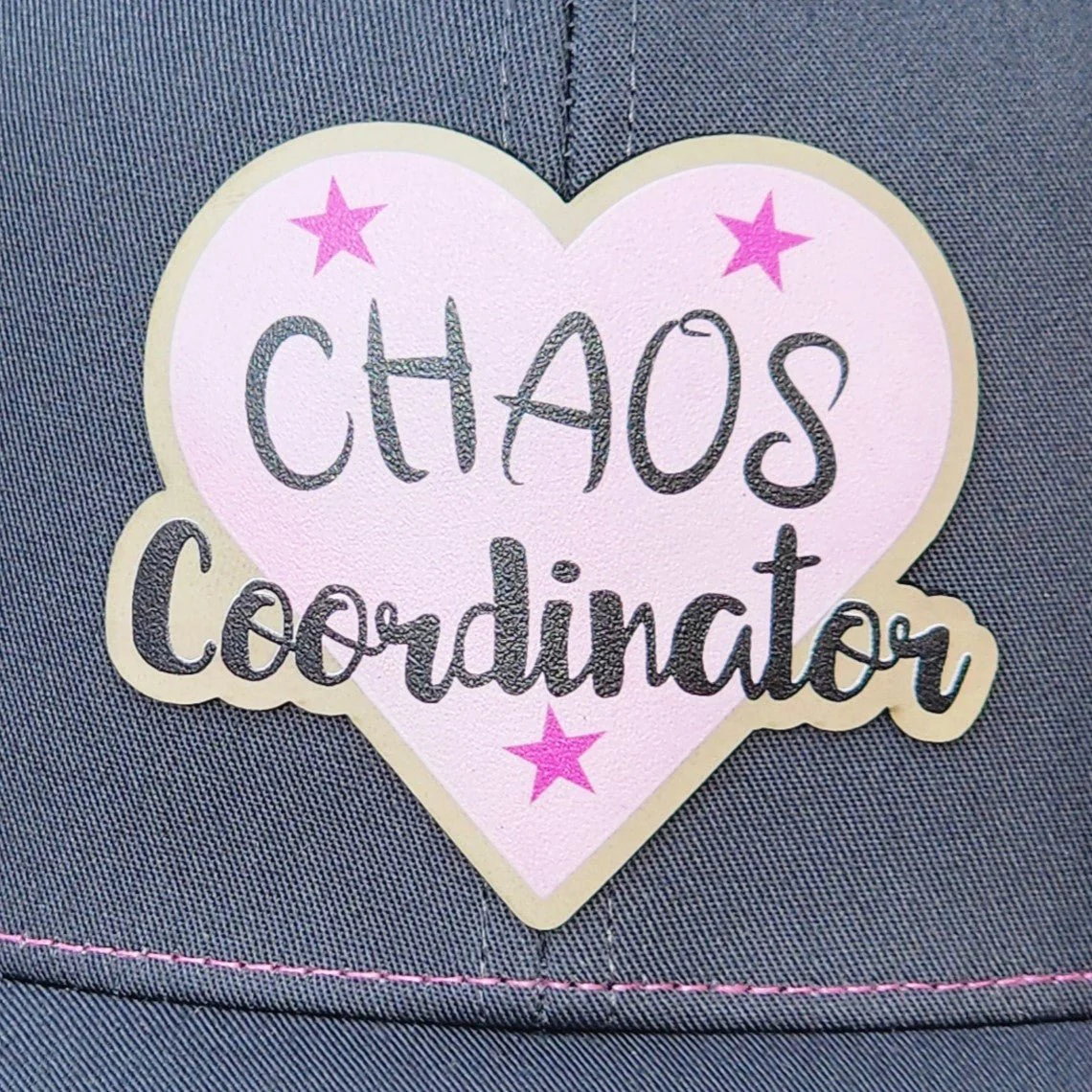 Chaos Coordinator UV Printed Leatherette Hat Patch - MR01