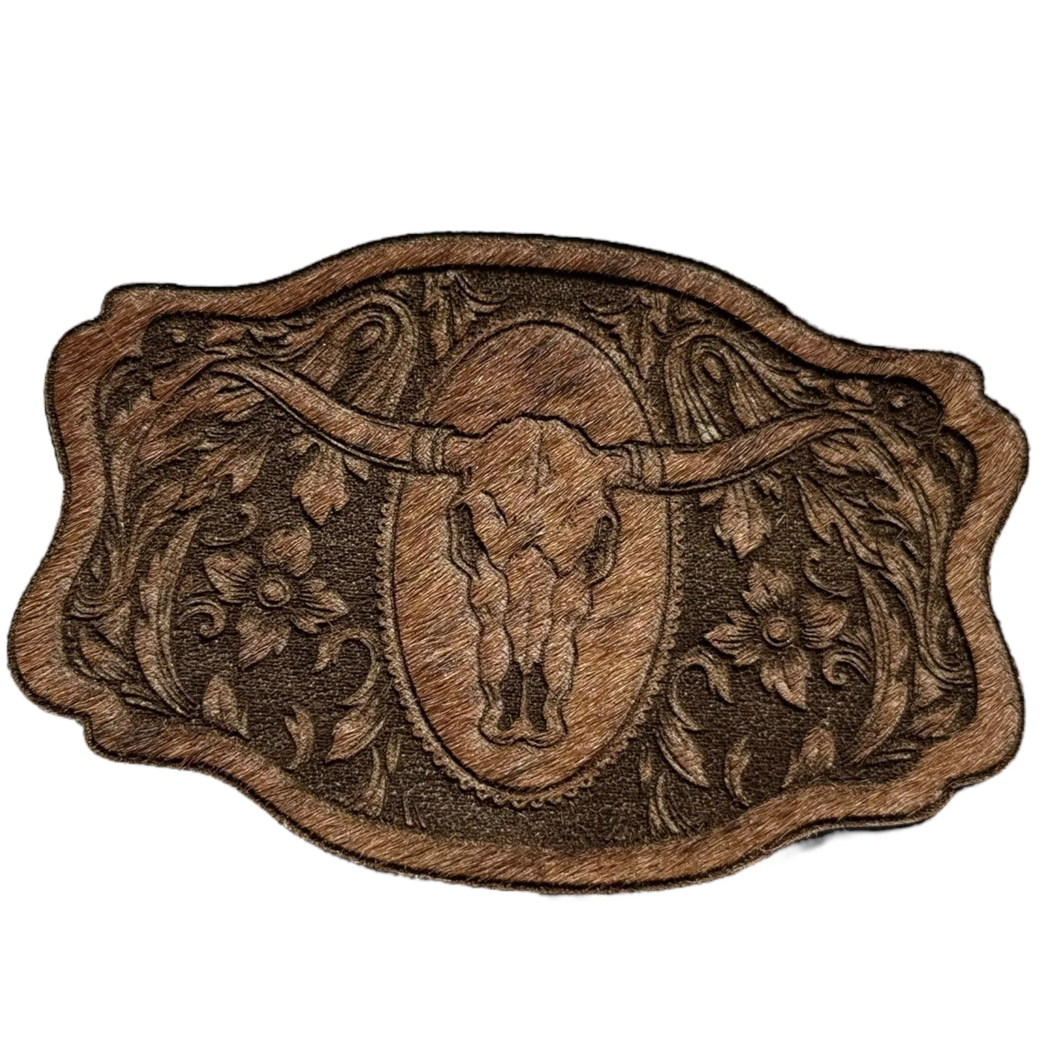 Tooled Belt Buckle