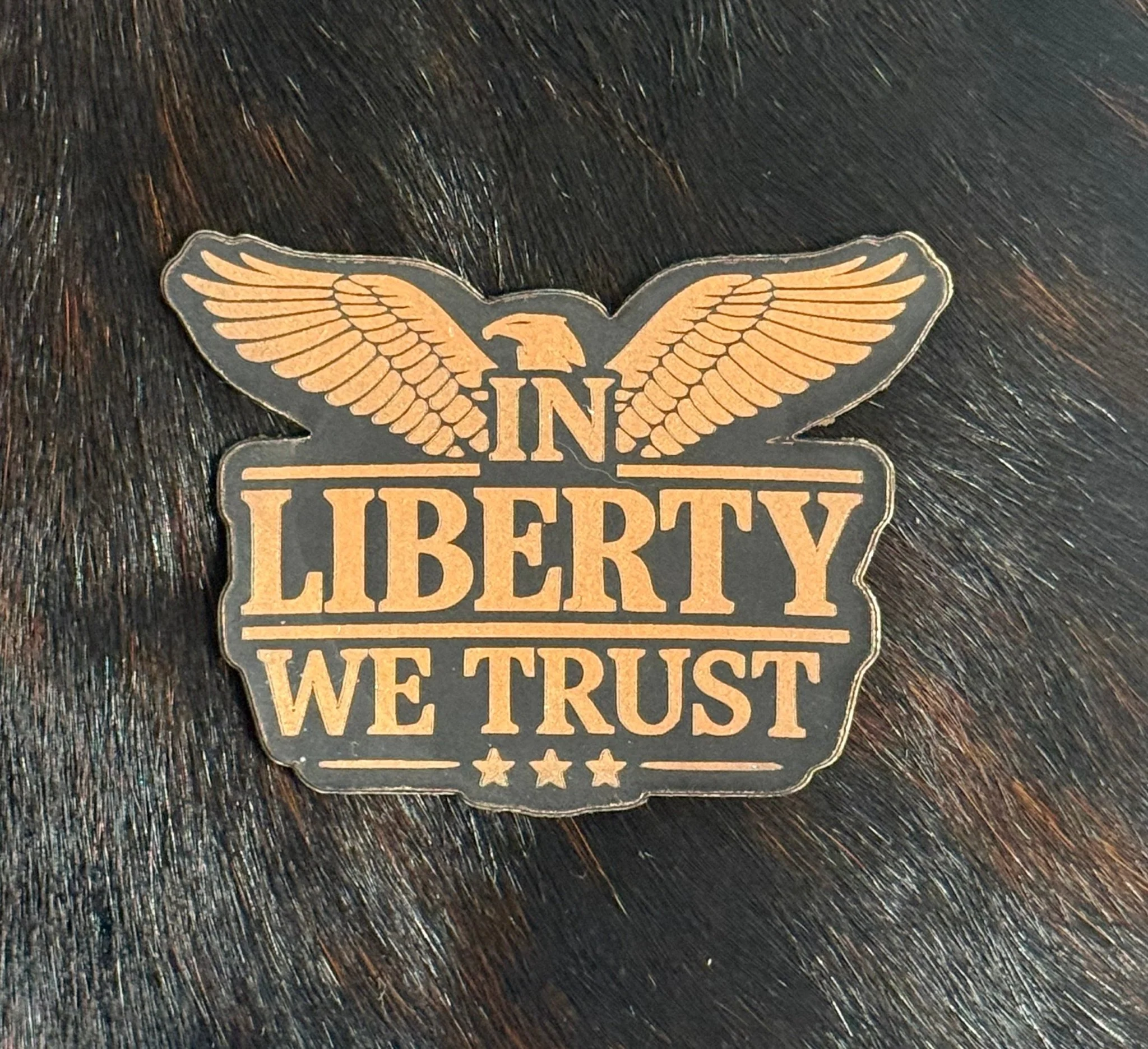 Engraved In Liberty We Trust Patch (inverted)