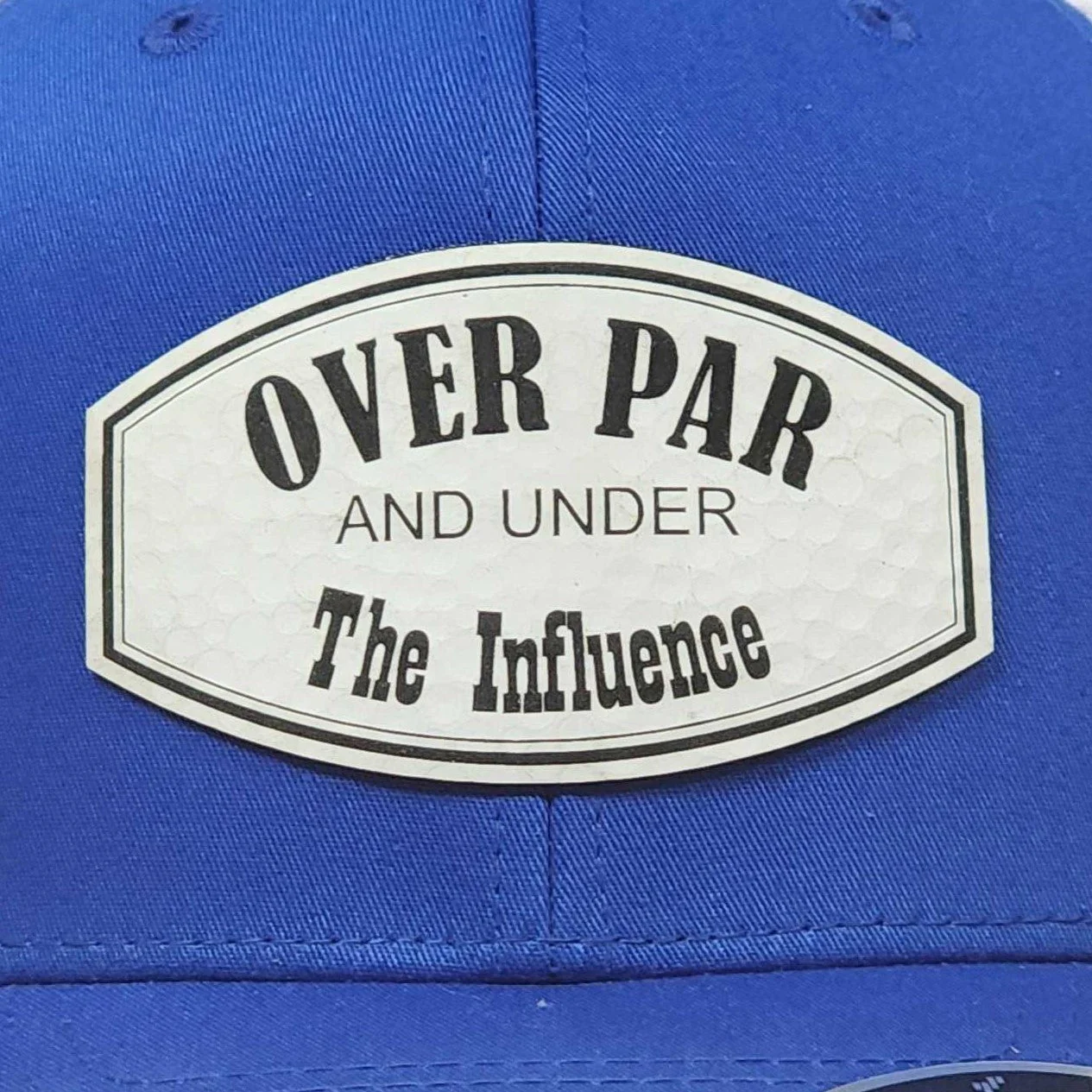 Golfing Under the Influence Engraved Leatherette Hat Patch - MR01 - Image 2