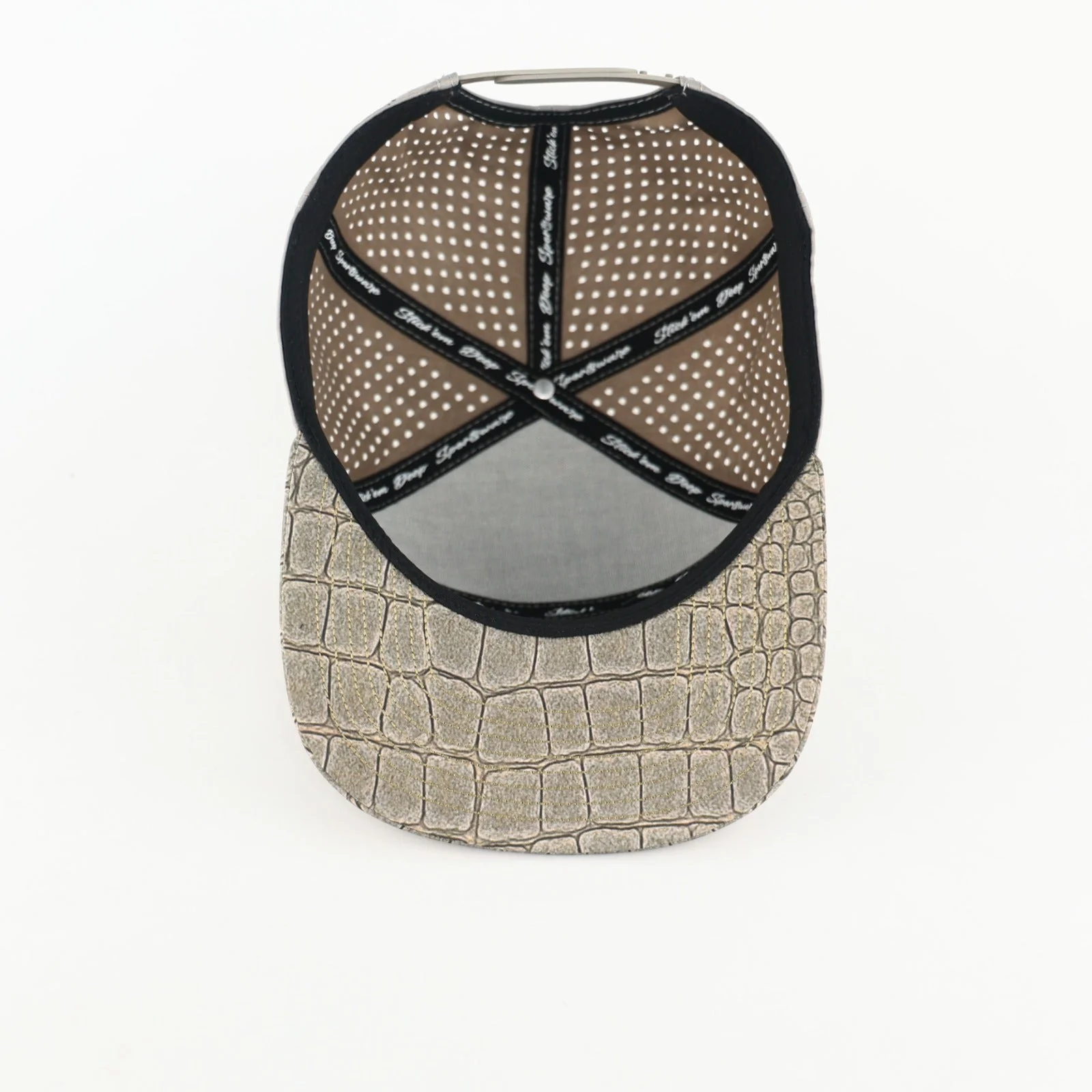 grey front with alligator print and grey back - Image 2