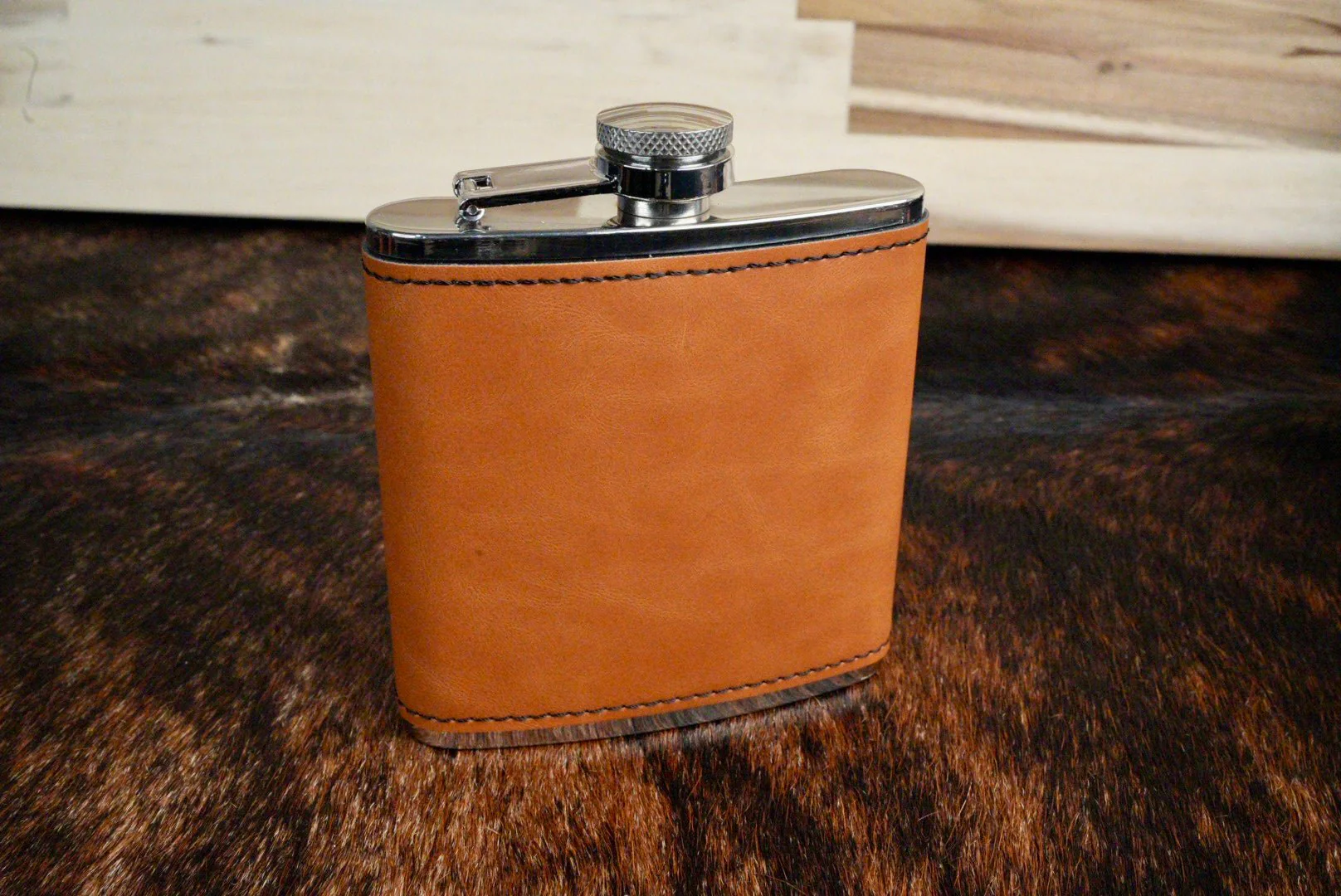 6oz. Hip Flasks: Heritage Collection Premium Leatherette® - Image 4