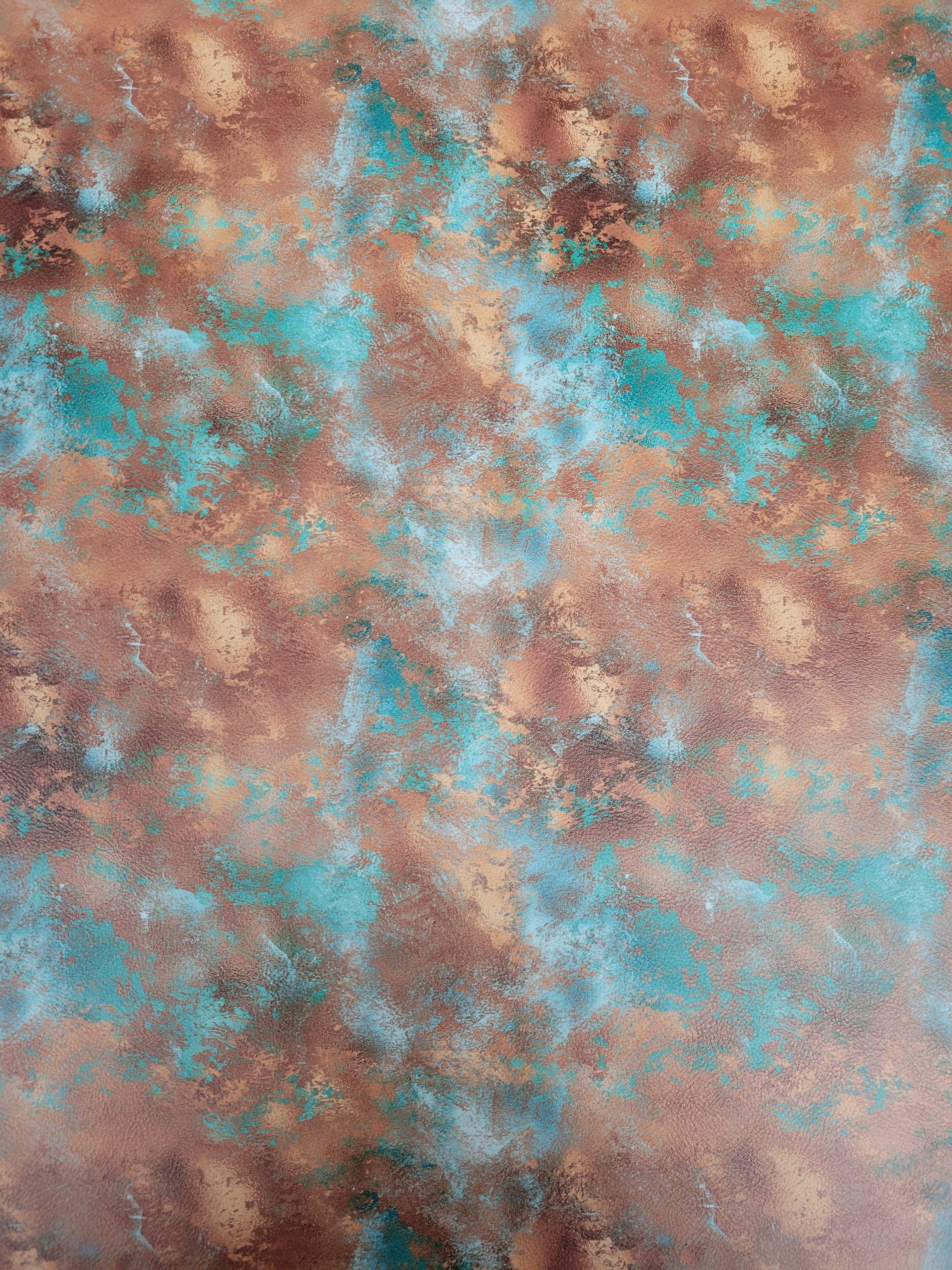 Lonestar Leatherette UV Printed Copper Patina Pattern
