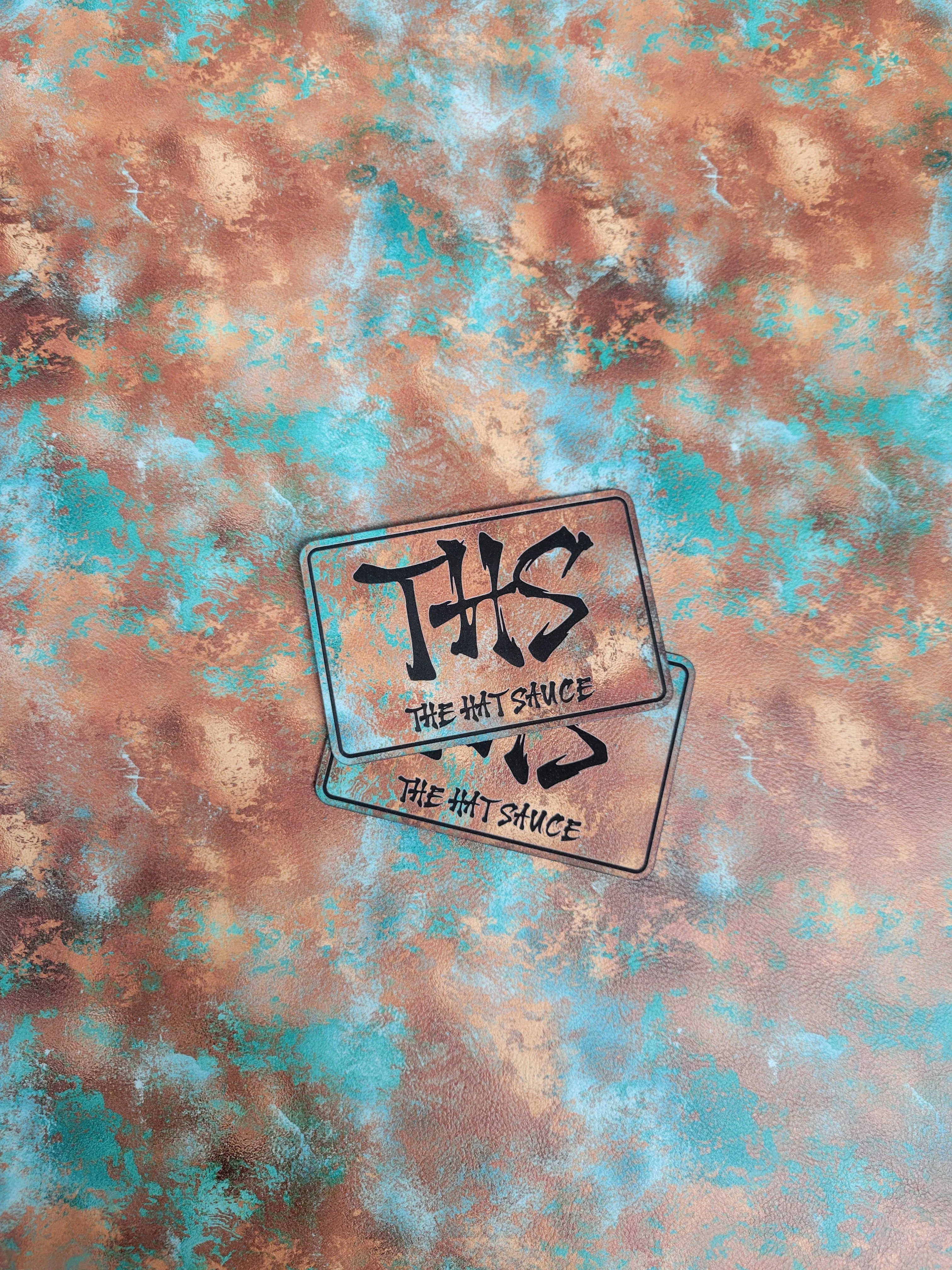 Lonestar Leatherette UV Printed Copper Patina Pattern - Image 2