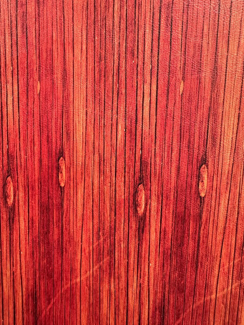 Lonestar Leatherette UV Printed Red Wood Pattern