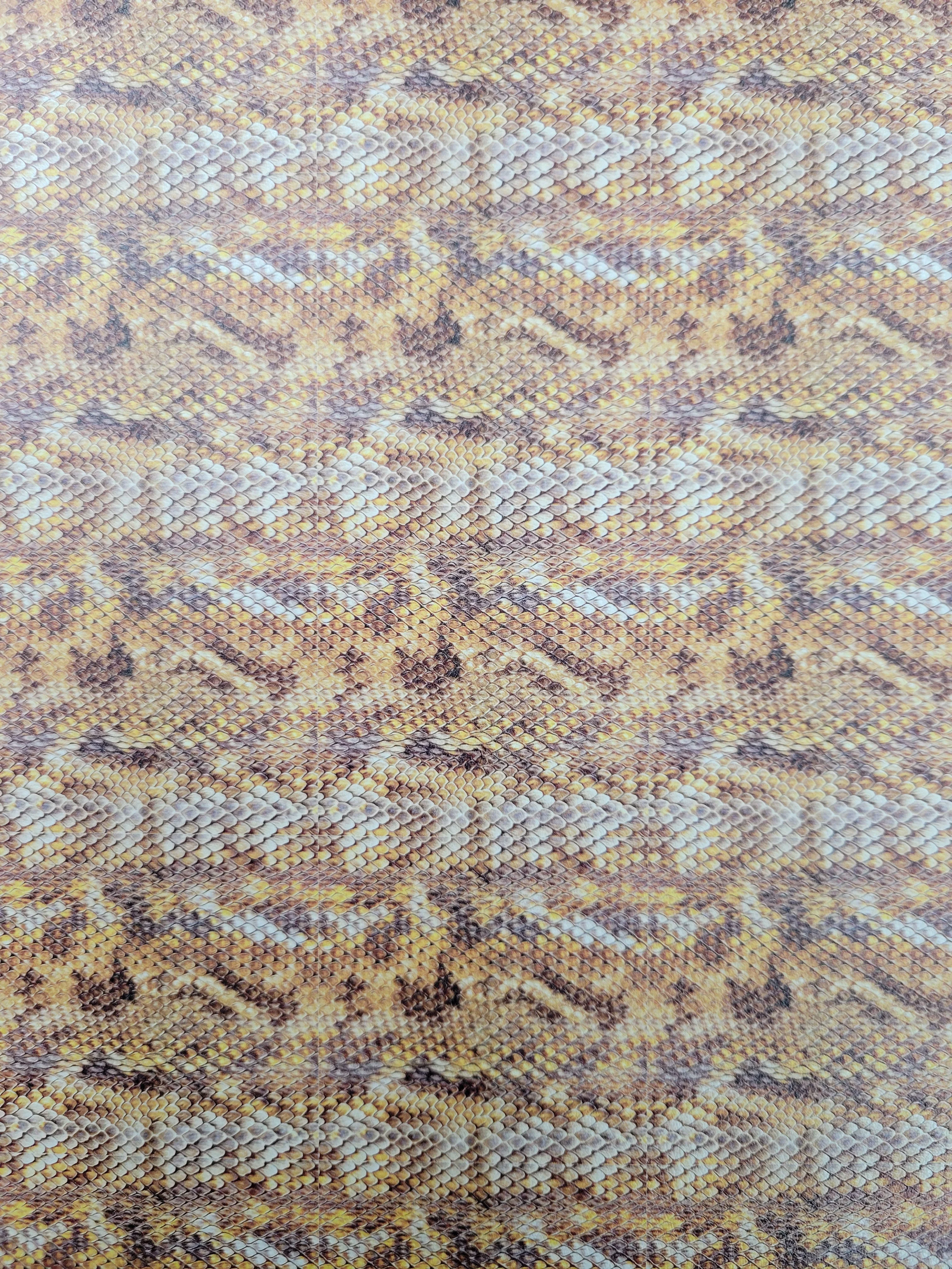 Lonestar Leatherette UV Printed Snake Skin Pattern