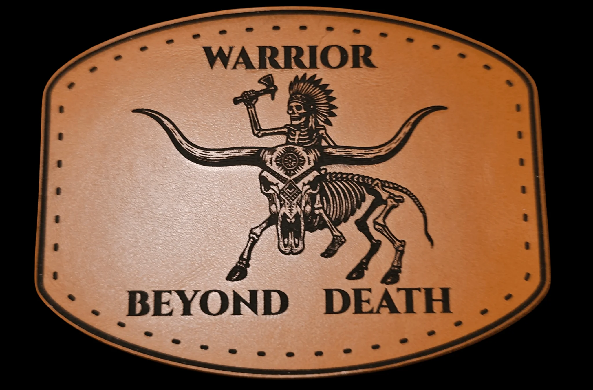 Native American Indian Bull Skeleton - Warrior Beyond Death