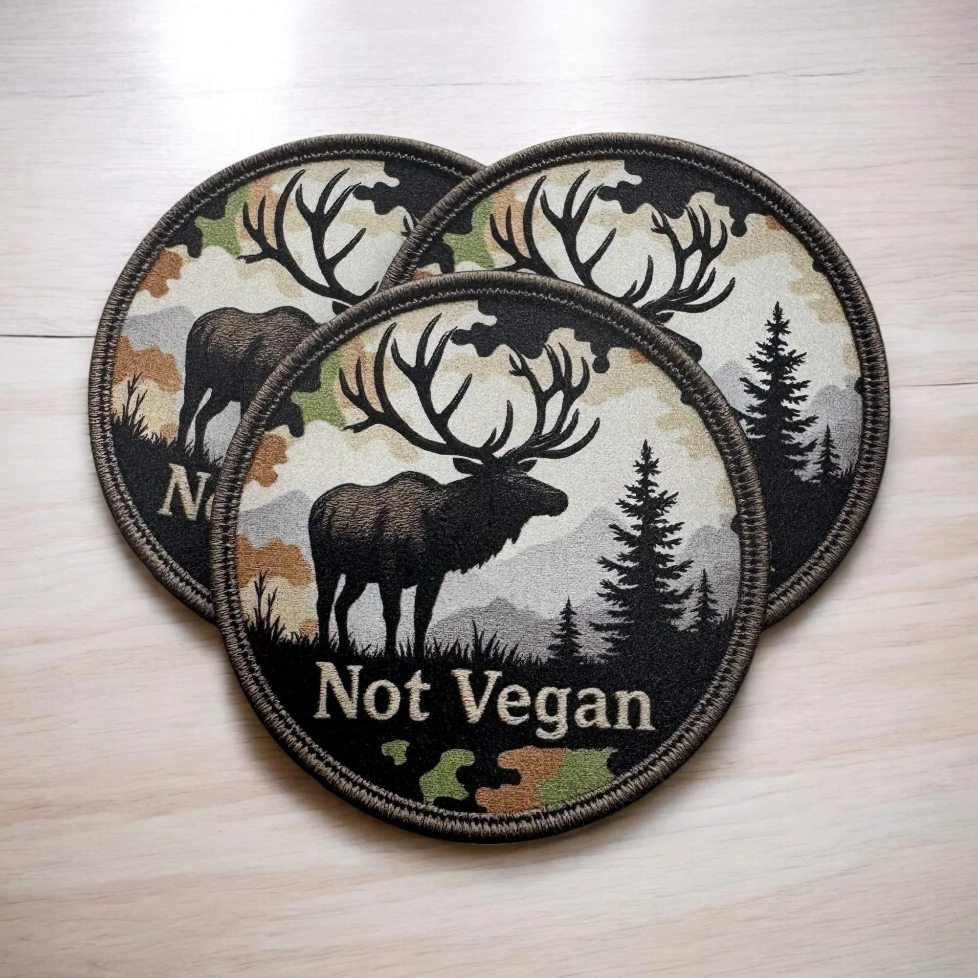Not Vegan - UV Printed Patch - Image 5