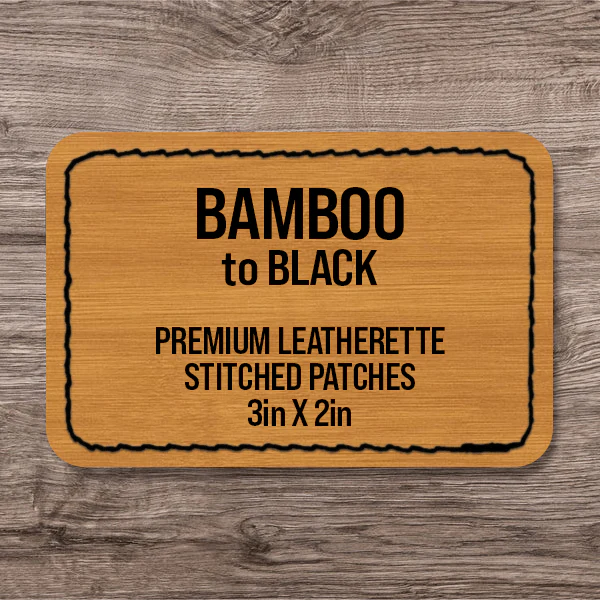 Stitched Premium Leatherette® Patches - 2"x3" Rectangle - Image 28