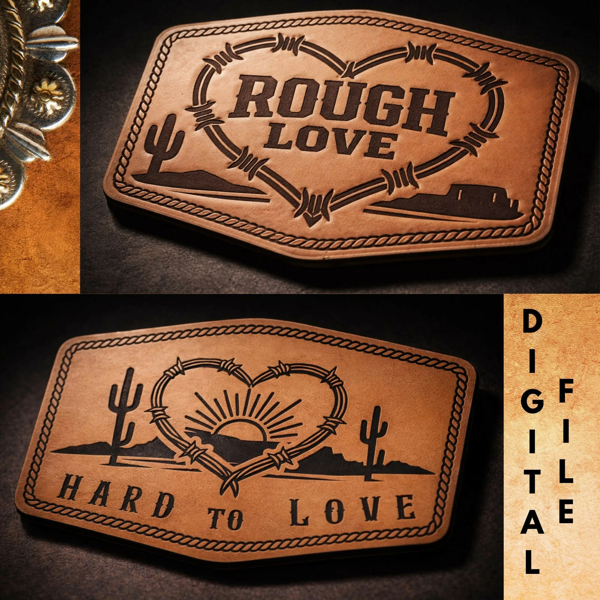 Rough Love Western Patch SVG Bundle