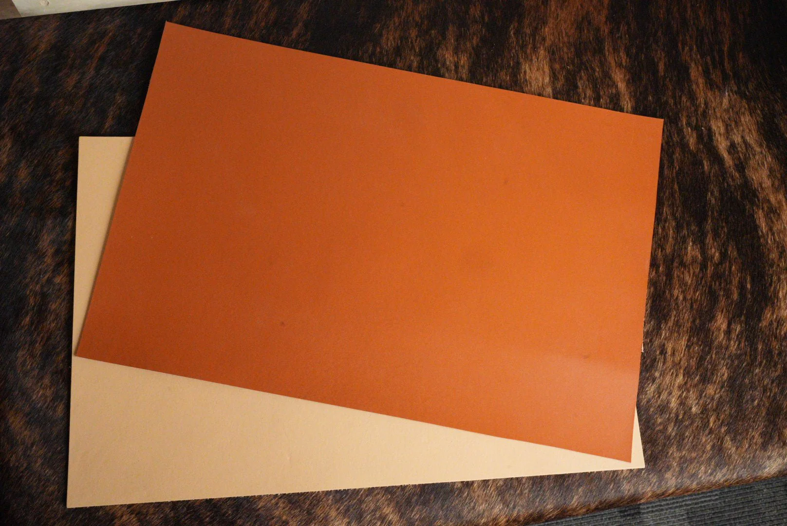 Second Run Limousin Brown Top-Grain Leather Panels (12x18) - Image 3