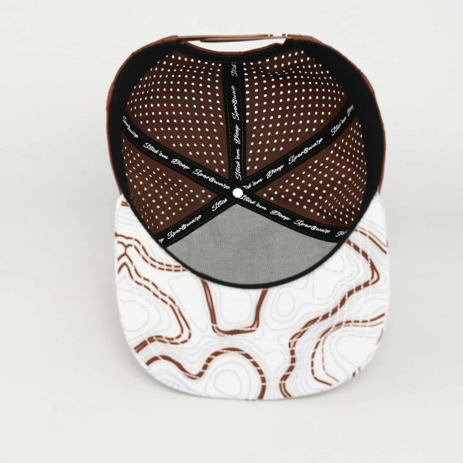 tan front with brown and white topo and brown back - Image 2
