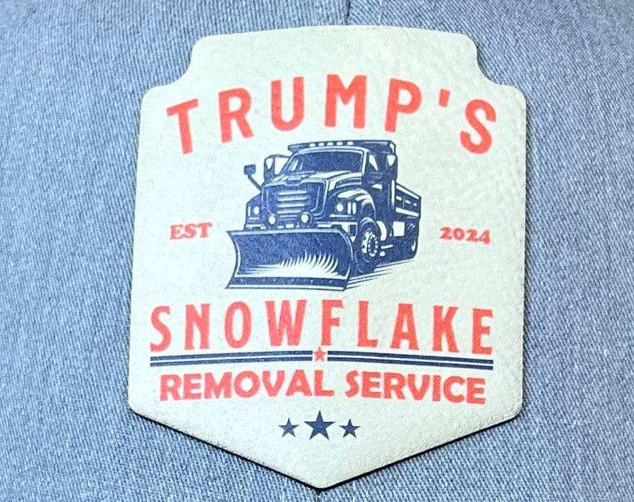 Trump Snowflake Removal Service UV Printed Premium Leatherette Patch - Image 2