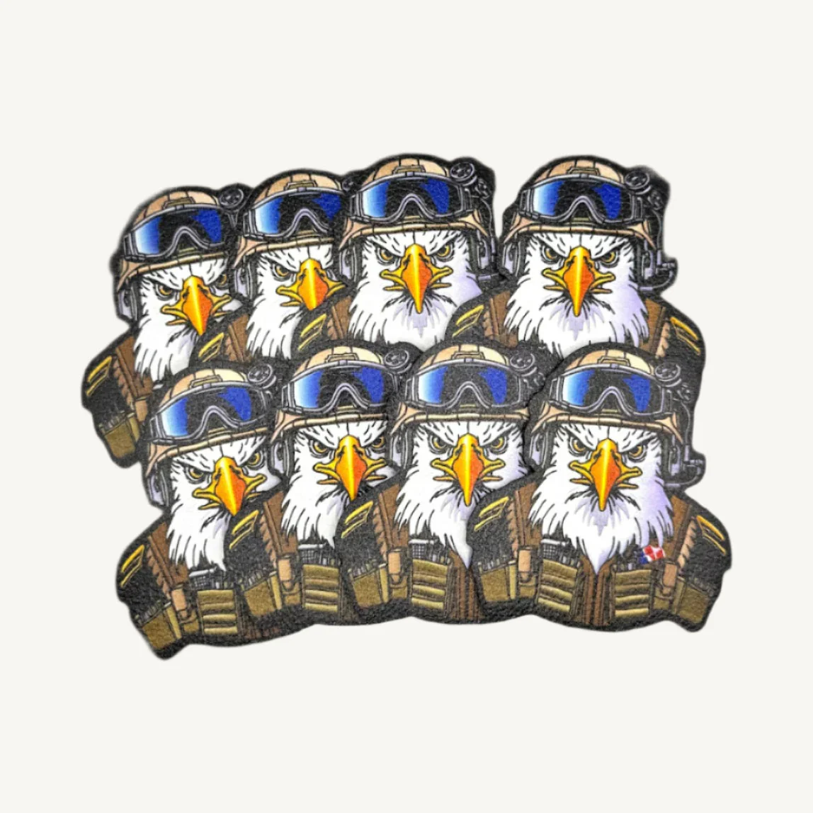 UV Printed Leatherette Patches - Bald Eagle Military Operator Designs - Image 4