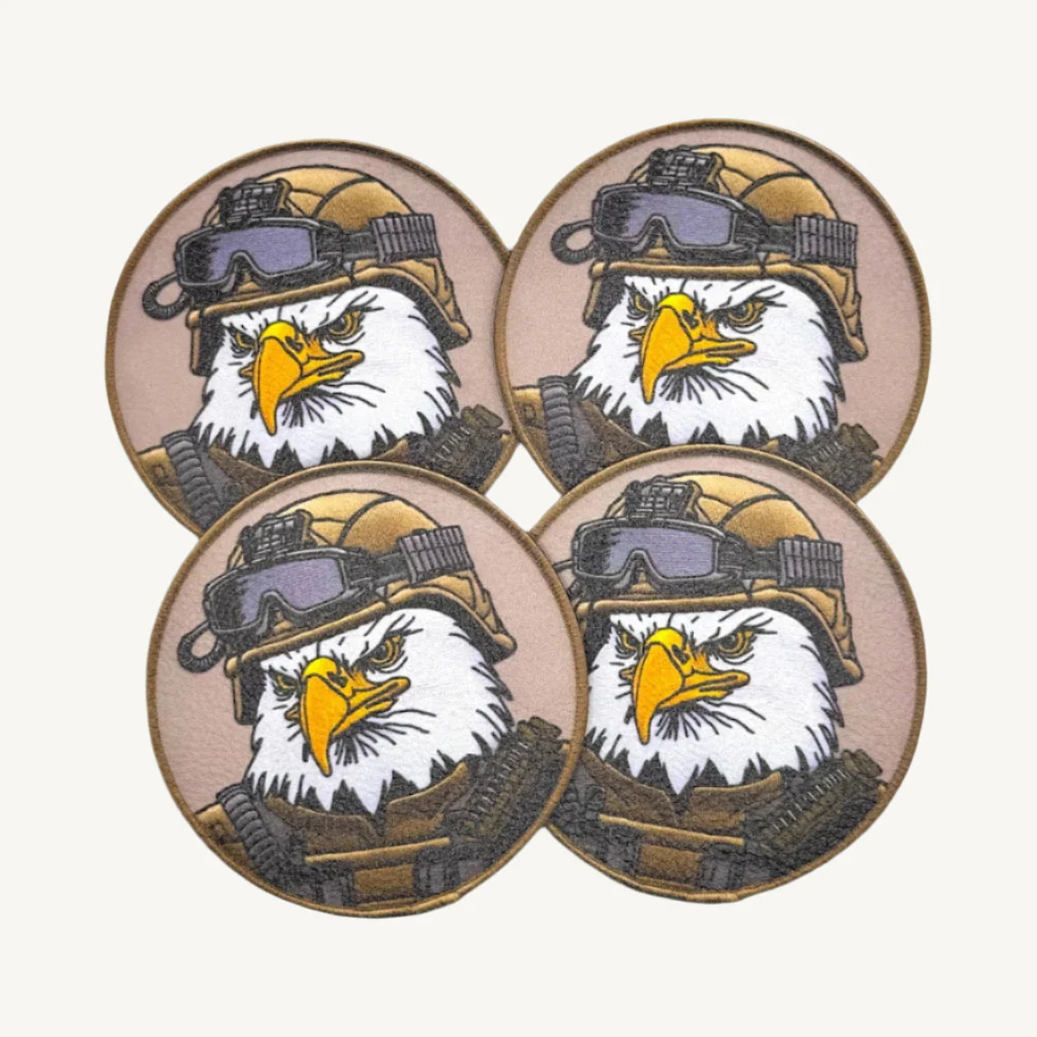 UV Printed Leatherette Patches - Bald Eagle Military Operator Designs - Image 5
